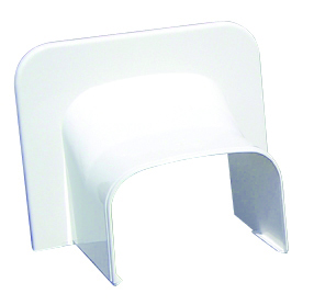 Прямой ввод в стену 74х55 серый