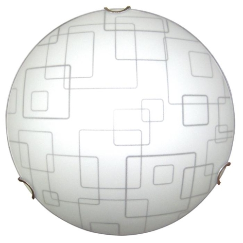 Светильник  Оазис 300 круг НПБ 2*Е27  мат бел/крепеж хром 1005204957 (1)