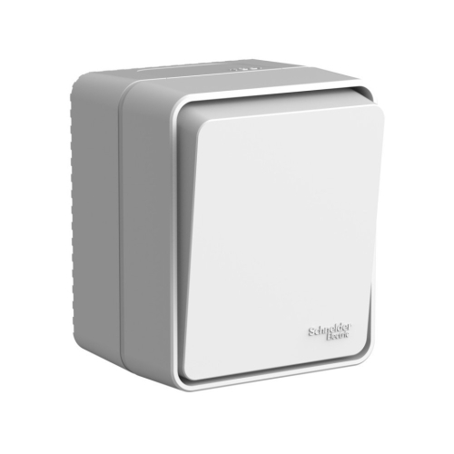 Выключатель 1кл о/п AtlasDesign PROFI IP54 10 АХ СЕРЫЙ (12/96) ATN543011