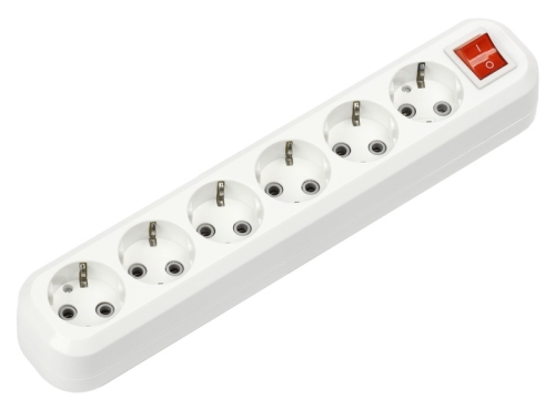 Колодка для удлинителя Smartbuy 6 гн. с/з с выкл. 