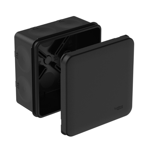 Коробка распр.герм.  85х85х42 IP66 ЧЕРНЫЙ MultiBox  IMT352971 под МОНТАЖНЫЙ ПИСТОЛЕТ