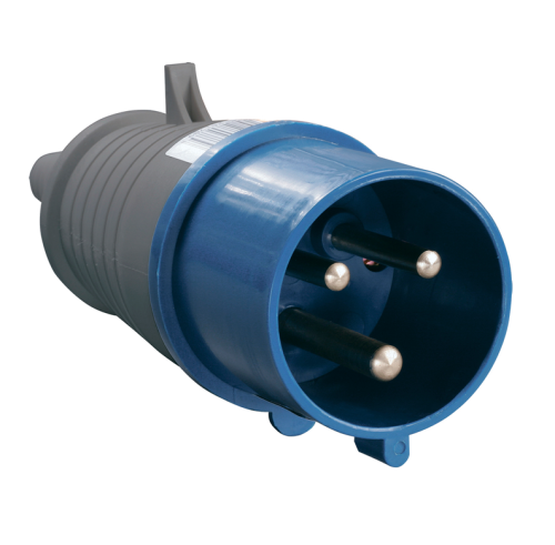 Вилка переносная 023-ССИ 2P+PE 32А 220В IP44 IEK (10/60)