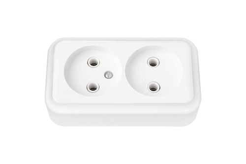 Розетка 2 гн о/п 