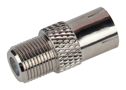 Переходник прямой металл F гнездо - TV R-A02 ЭРА SIMPLE (100)