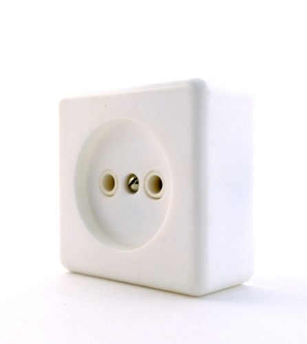 Розетка 1 гн о/п РА16-016 с подпруж.конт. Орша (120)