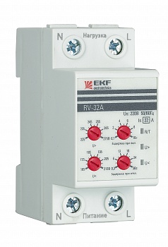 Реле напряжения RV-32A (сквозное подл.) EKF