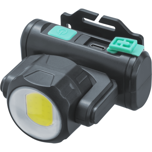 Фонарь налобный Navigator NPT-H38-ACCU 1COBx3.2Вт+1LEDx3Вт,4реж,Li-ion1.2Ач IPX4 (95555)