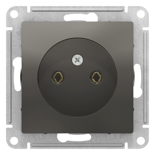 Механизм Розетка 1гн  с/п Сталь AtlasDesign (20/160) ATN000941