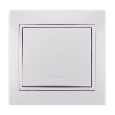 Выключатель 1кл MIRA жемчужно-белый (3030100)