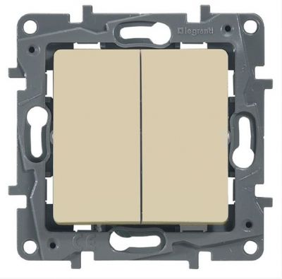 Механизм выкл 2 кл слон кость (L672302)