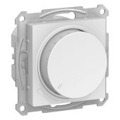 Светорегулятор 400 Вт с/п поворотно-нажимной AtlasDesign белый ATN000123 (8/48)