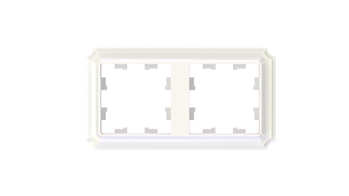 Рамка 2-ая AtlasDesign ANTIQUE Жемчуг (универс) ATN100402