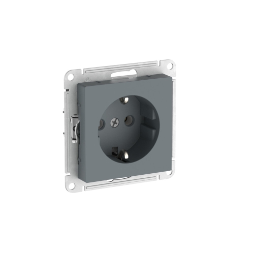 Механизм Розетка 1гн с/п С з/к AtlasDesign грифель САМОЗАЖИМ ATN000743S (10/60)