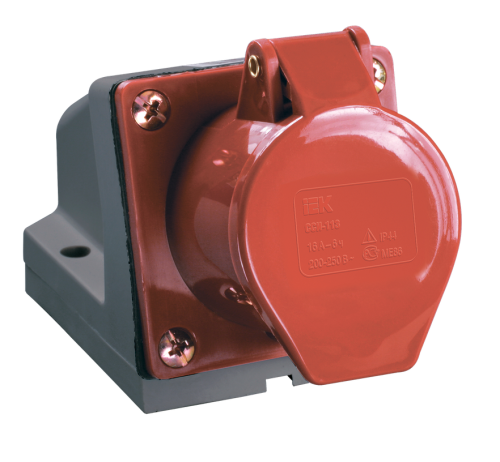 Розетка наружная стационарная 125-ССИ 3P+PE+N 32А 380В IP44 IEK (10)