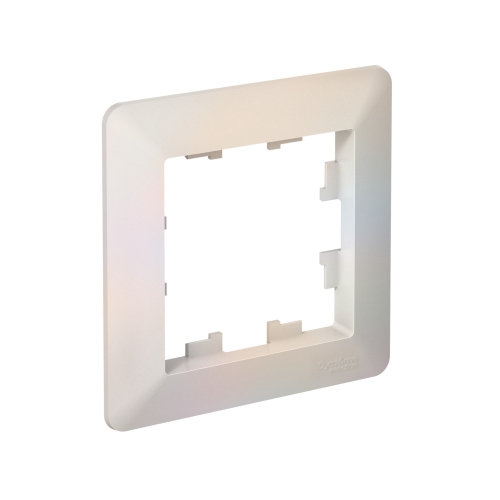 ATLASDESIGN AIR 1-постовая РАМКА, ЖЕМЧУГ/дымчатый белый