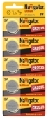 Батарейка Navigator 94764 NBT-CR2025-BP5 (100)