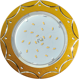 Светильник GX53 H4 Звезда матовое золото алюминий Ecola  20*110 FG5384ECB (4892)  (10/50)