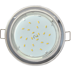 Светильник GX53 H4 круг жемчуг-хром-жемчуг Ecola  38*106 FX53H4ECB (9333)  (10/50)Светильник GX53 H4