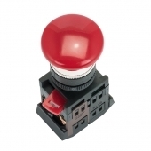 Кнопка AEAL22 красная с фиксацией NO+NC Грибок EKF PROxima