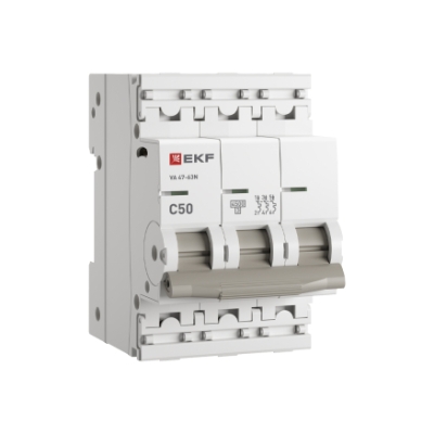 Авт выключатель 3п 50А ВА 47-63N С НОВАЯ ЛИНЕЙКА 