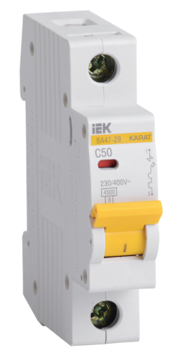 KARAT Авт. выкл. ВА47-29 1P C 50А 4,5кА IEK