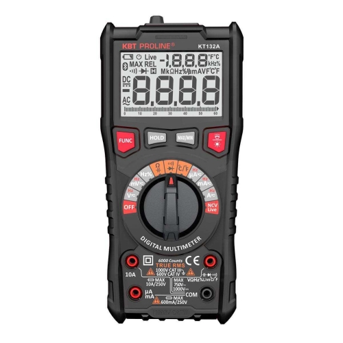 Мультиметр КВТ цифровой KT 132С с True RMS и автоматическим выбором PROLINE