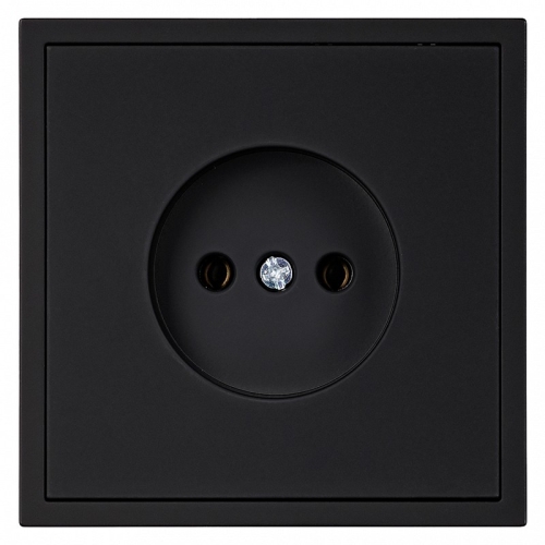 Розетка 1гн с/п б/з черный 