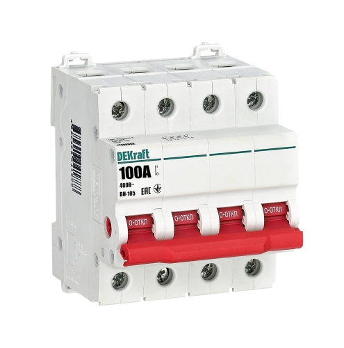 Выкл. нагр. 4Р 100А ВН-105 DEKraft