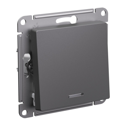 Механизм Выкл. 1-кл с/п с Подсв. 10А AtlasDesign Базальт ATN001413 (5/20)