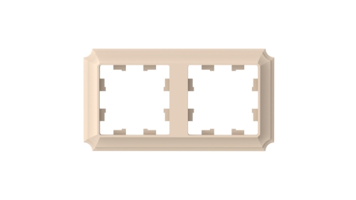 Рамка 2-ая AtlasDesign Antique Песочный (универс) ATN101202