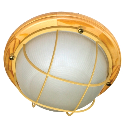 Светильник Терма 1302 круг мал НББ 03-60-014 IP65 мат/корпус с реш дер. липа (501-031) (1)