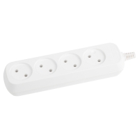 Колодка для удлинителя  ЭРА 4 гн. б/з (20)