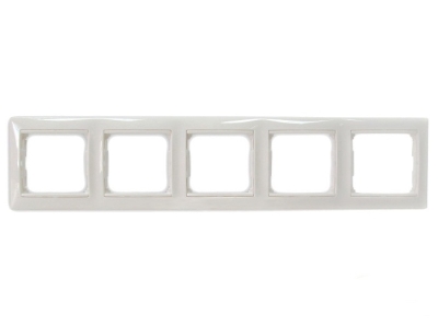 Рамка 5 поста Valena белая (774455)