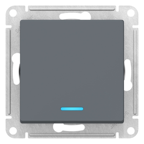  Механизм Выключатель одноклавишный AtlasDesign Грифель1-кл с/п с Подсв.10А(20/160)ATN000713