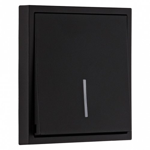 Выключатель 1кл сп черный с подсв. Капелла Smartbuy (SBE-09b-10-SW1-1)