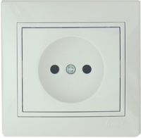 Розетка 1гн MIRA (керам) жемчужно-белый (3030121)