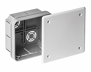 Коробка расп для с/п 92*92*45мм серый RUVINIL (10120) (80)