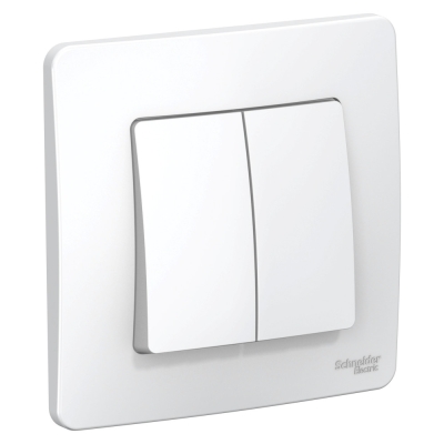 Выключатель 2кл Blanca с/п Белый 10А BLNVS010501 (10/60)