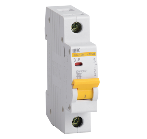 KARAT Авт. выкл. ВА47-29 1P B 16А 4,5кА IEK