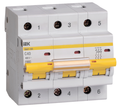 KARAT Авт. выкл. ВА47-100 3P C 40А 10кА IEK