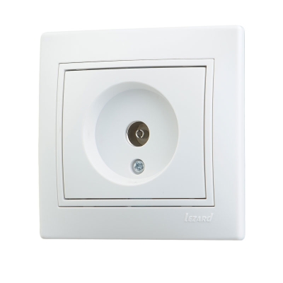 Розетка TV MIRA (керам) жемчужно-белый (3030129)