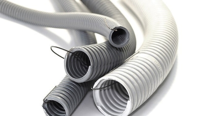 Труба гофрированная с тросом д.32 (25) RUVINIL (13201) негорючая