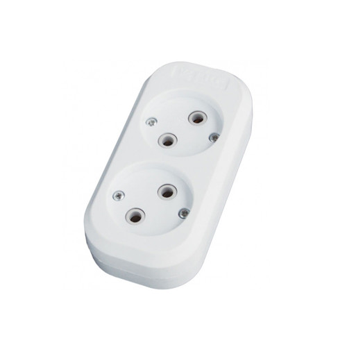  Колодка 2гн белая Smartbuy