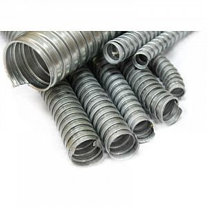 Металлорукав оцинк. РЗ-ЦХ 10 с протяжкой  (50) ГОФРОМАТИК