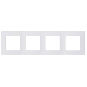 Рамка 4-я ETIKA белая (L672504)