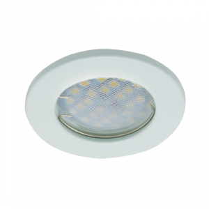 Ecola Light MR16 DL90 GU5.3 Светильник встр. плоский Белый 30x80 (кd74)