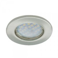 Ecola Light MR16 DL90 GU5.3 Светильник встр. плоский Сатин-Хром 30x80 (кd74)  [FS1611EFY]