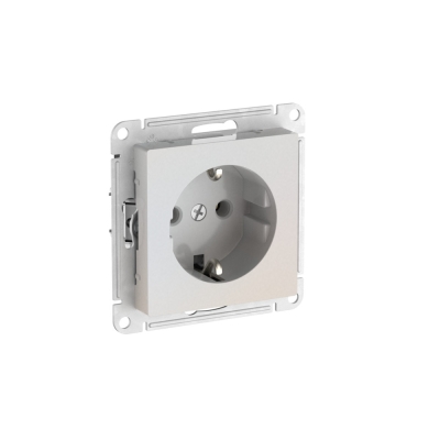 Механизм Розетка 1гн с/п С з/к AtlasDesign жемчуг САМОЗАЖИМ ATN000443S (10/60)