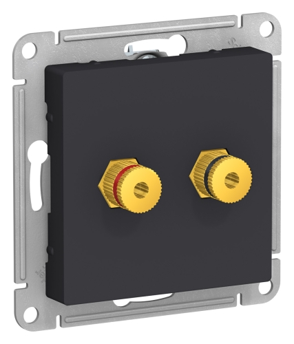 Механизм Розетка Аудио двойная  с/п Карбон AtlasDesign  ATN001087