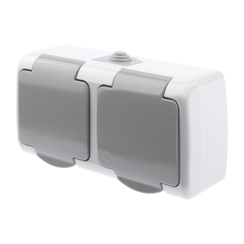 Розетка 2гн с з/к о/п с крыш. 